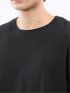 綿天竺 レース刺繍 クルーネック半袖Tシャツ