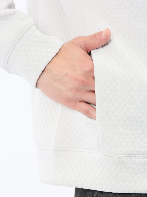 ふくれジャガード 長袖プルパーカー