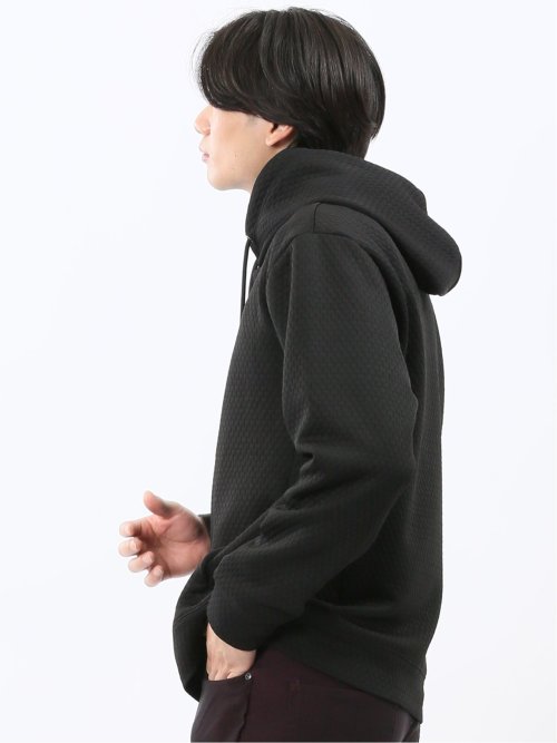 ふくれジャガード 長袖プルパーカー