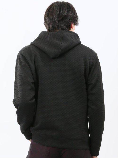 ふくれジャガード 長袖プルパーカー