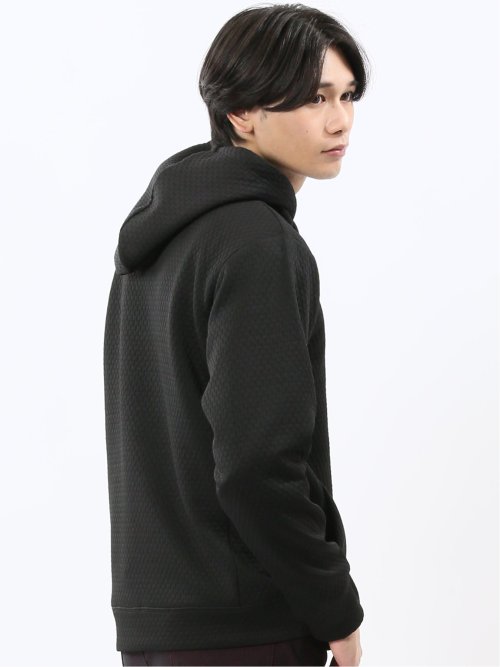 ふくれジャガード 長袖プルパーカー