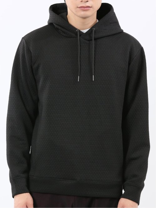 ふくれジャガード 長袖プルパーカー