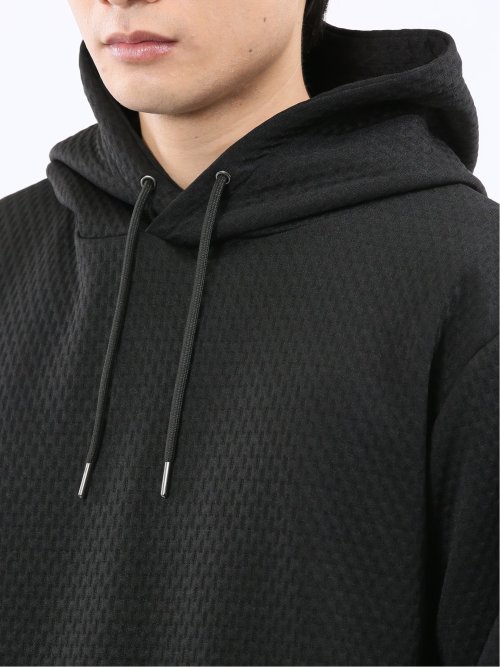 ふくれジャガード 長袖プルパーカー