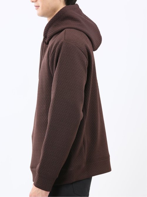 ふくれジャガード 長袖プルパーカー