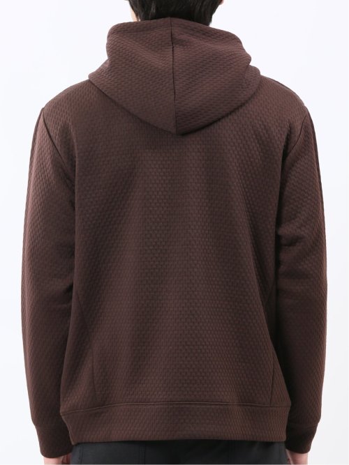 ふくれジャガード 長袖プルパーカー