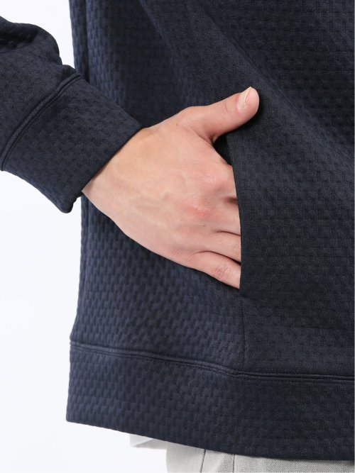 ふくれジャガード 長袖プルパーカー