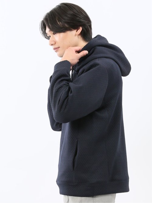 ふくれジャガード 長袖プルパーカー