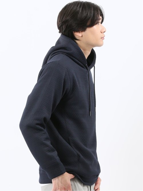 ふくれジャガード 長袖プルパーカー