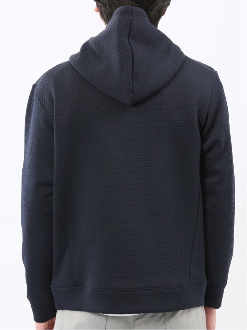 ふくれジャガード 長袖プルパーカー