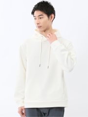 ストレッチ ふくれジャガード プルパーカー