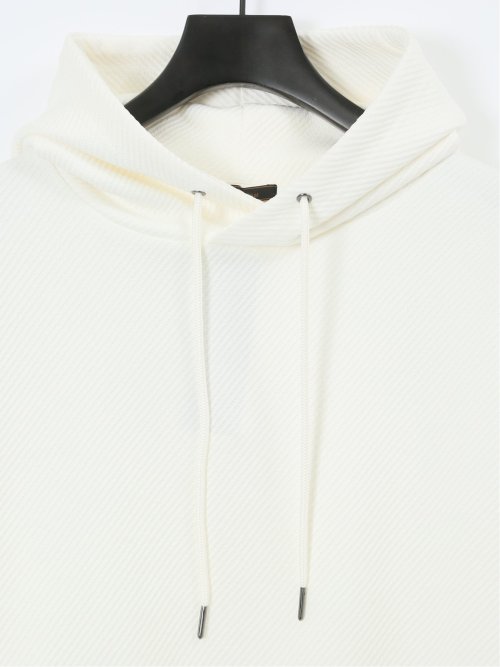 ストレッチ ふくれジャガード プルパーカー