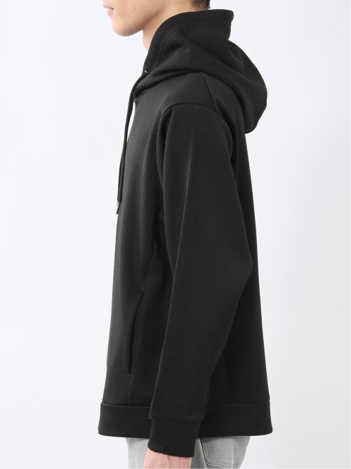 ストレッチ ふくれジャガード プルパーカー