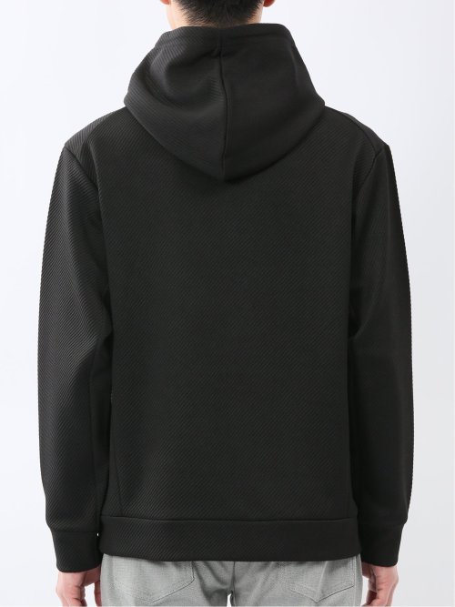 ストレッチ ふくれジャガード プルパーカー