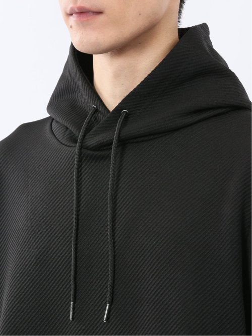 ストレッチ ふくれジャガード プルパーカー