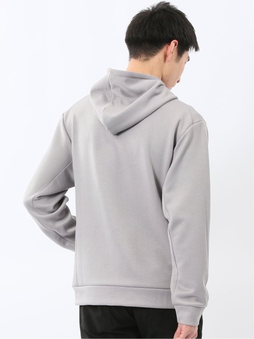 ストレッチ ふくれジャガード プルパーカー