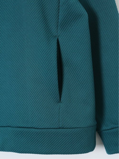 ストレッチ ふくれジャガード プルパーカー