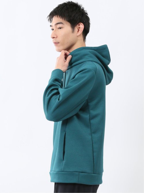 ストレッチ ふくれジャガード プルパーカー