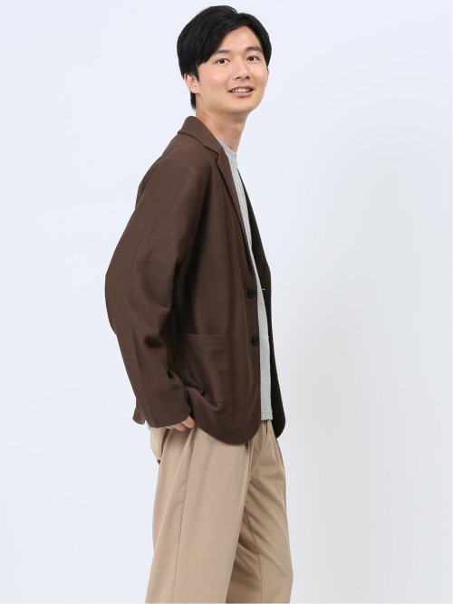 カットジャガード 2ボタン テーラードジャケット