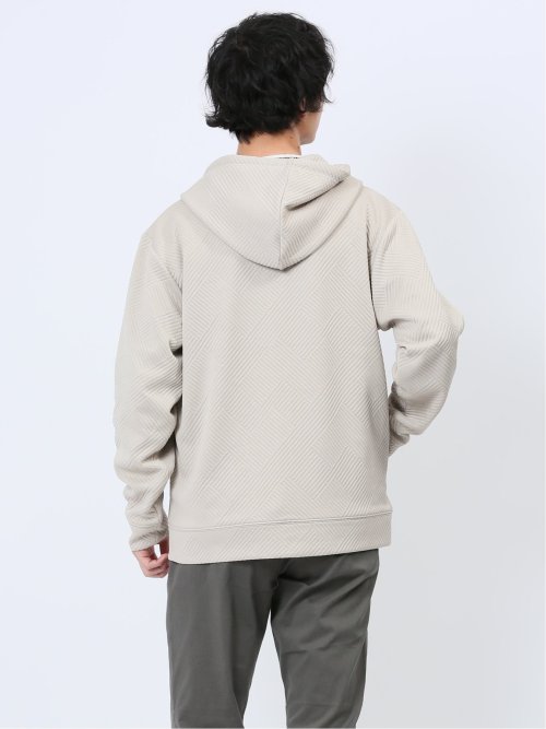 ジオメトリックジャガード フルZIPパーカー