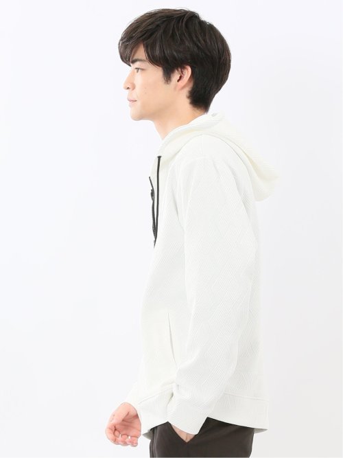 ふくれジャガード 長袖フルジップパーカー