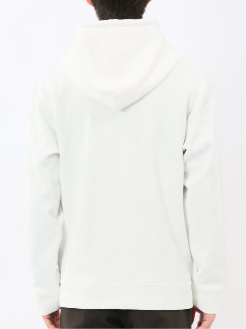 ふくれジャガード 長袖フルジップパーカー