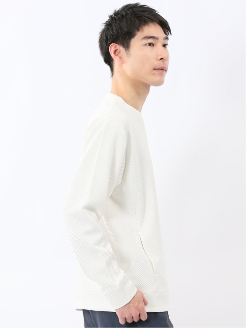 ストレッチ ふくれジャガード クループルオーバー