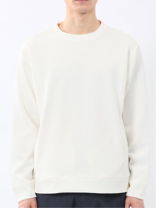 ストレッチ ふくれジャガード クループルオーバー