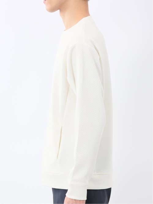 ストレッチ ふくれジャガード クループルオーバー