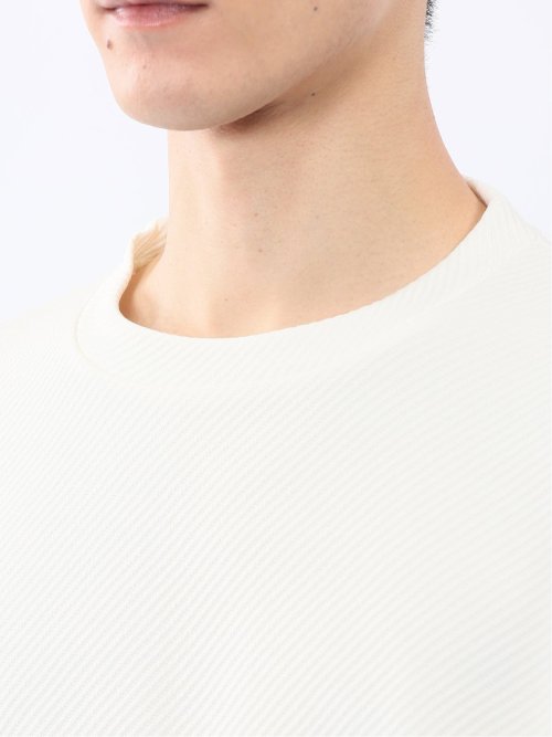 ストレッチ ふくれジャガード クループルオーバー