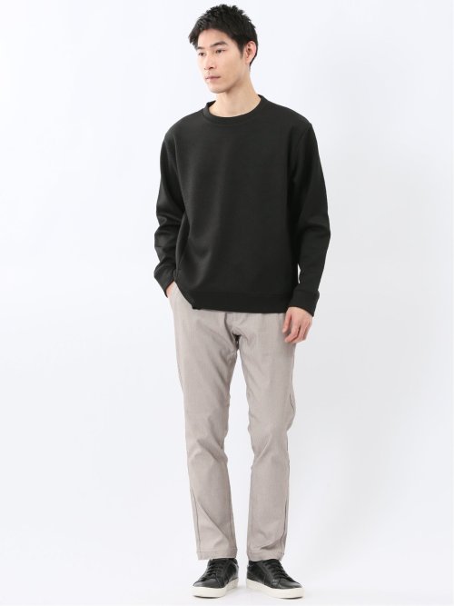 ストレッチ ふくれジャガード クループルオーバー