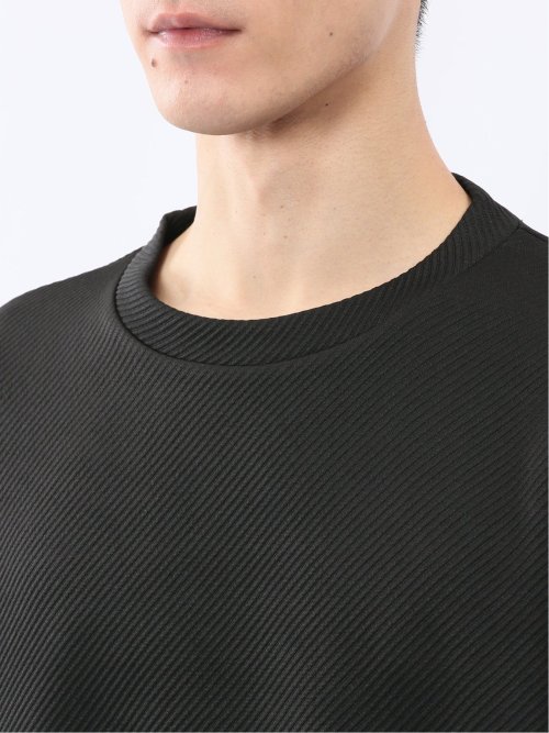 ストレッチ ふくれジャガード クループルオーバー