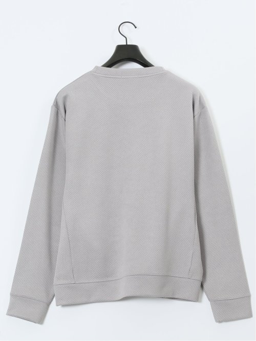 ストレッチ ふくれジャガード クループルオーバー