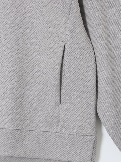 ストレッチ ふくれジャガード クループルオーバー