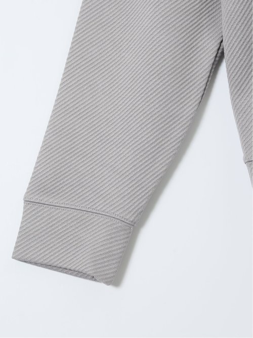 ストレッチ ふくれジャガード クループルオーバー