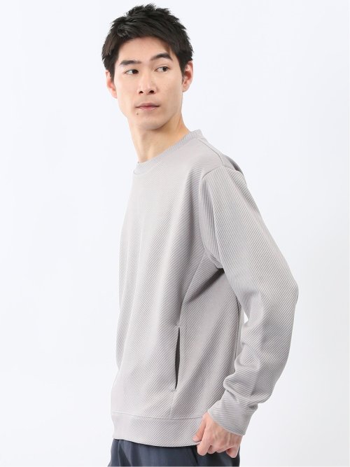 ストレッチ ふくれジャガード クループルオーバー