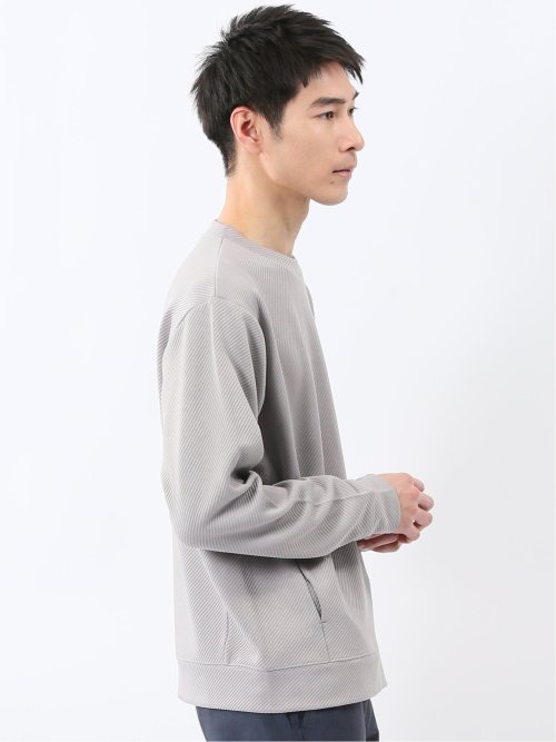 ストレッチ ふくれジャガード クループルオーバー