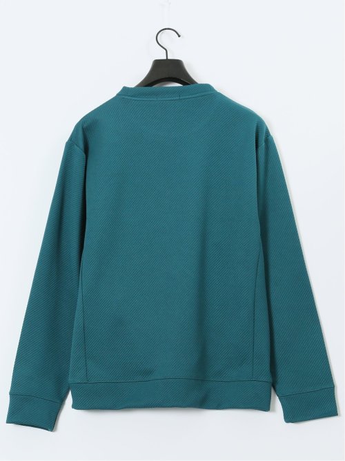 ストレッチ ふくれジャガード クループルオーバー