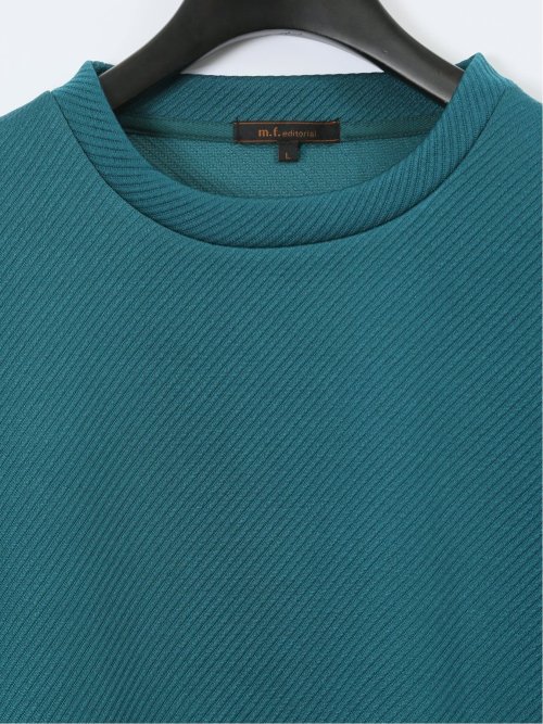 ストレッチ ふくれジャガード クループルオーバー