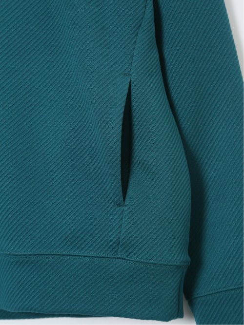 ストレッチ ふくれジャガード クループルオーバー