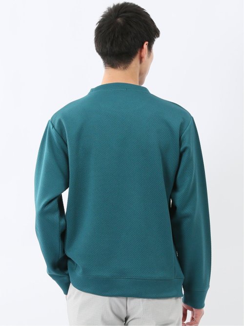 ストレッチ ふくれジャガード クループルオーバー