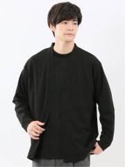 ストレッチ ワッフル Vネックカーディガン