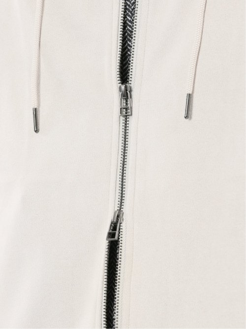 ストレッチ起毛 フルジップパーカー