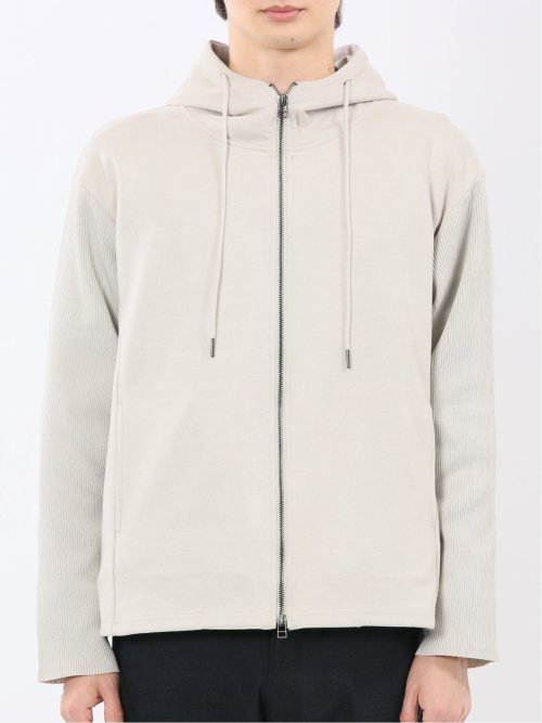 ストレッチ起毛 フルジップパーカー
