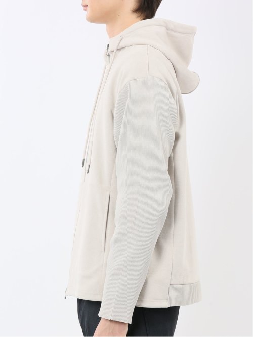 ストレッチ起毛 フルジップパーカー