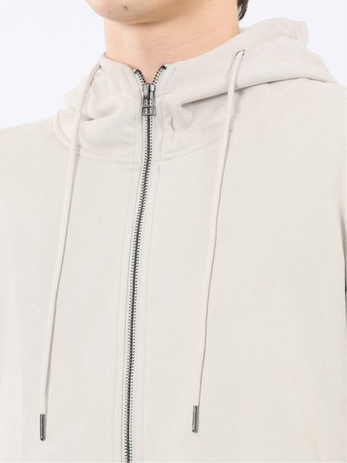 ストレッチ起毛 フルジップパーカー