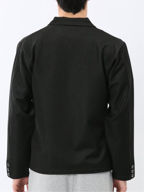 ストレッチ デニムジャージ 1ボタン ジャケット