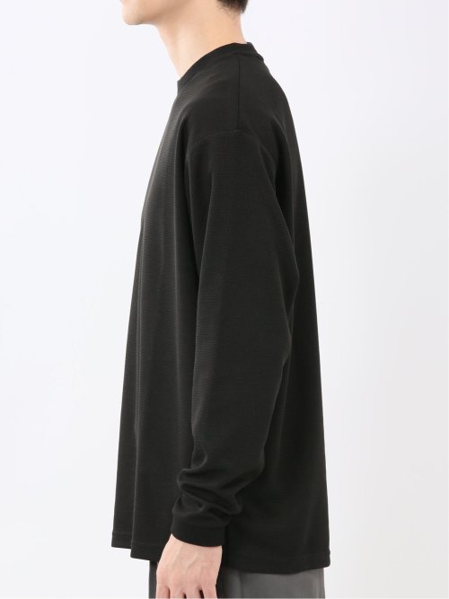 ストレッチ ワッフル クルー長袖プルオーバー