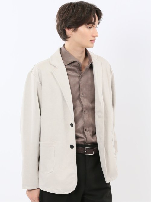 ストレッチ起毛 2ボタン ジャケット