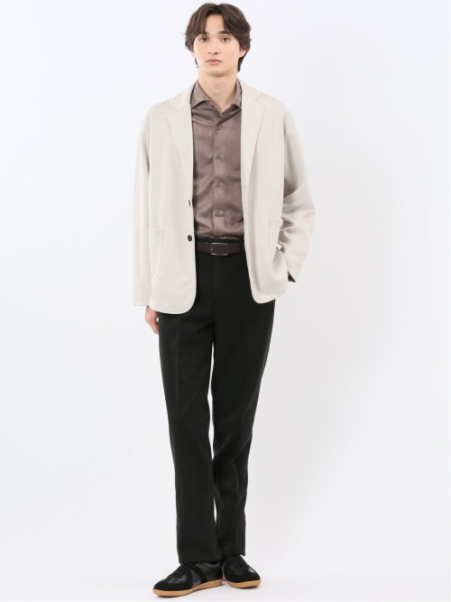 ストレッチ起毛 2ボタン ジャケット