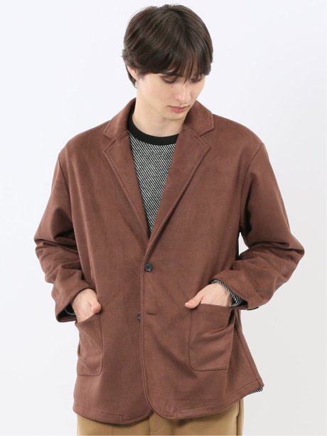 ストレッチ起毛 2ボタン ジャケット